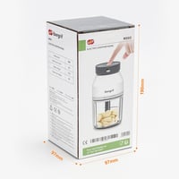 Ibergrif M503 Elektromos Aprító 400ml USB Töltéssel Hús Zöldség Gyümölcs 9
