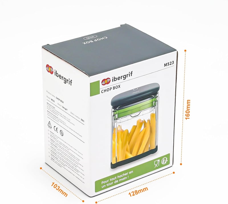 Ibergrif M523 3 az 1-ben Burgonyavágó és Zöldségvágó, Sültkrumpli Készítő 700ml