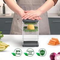 Ibergrif M523 3 az 1-ben Burgonyavágó és Zöldségvágó, Sültkrumpli Készítő 700ml 2