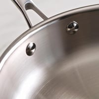 IBILI 24 cm rozsdamentes acél serpenyő indukciós nem tapadó ezüst 8