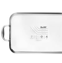 IBILI 38 x 25 cm 3-vrstvová grilovacia panvica z nehrdzavejúcej ocele s nepriľnavým povrchom na indukciu 4