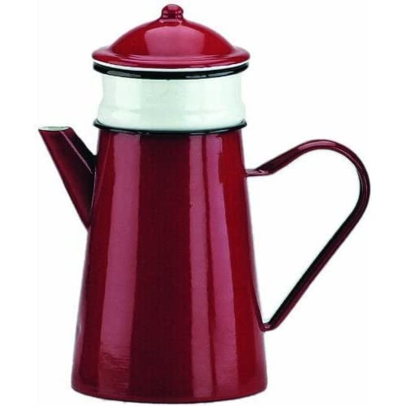 Cafetieră cu filtru IBILI 910815 1,5 L – Cafetieră roșu-alb cu filtru