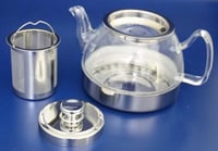 IBILI üveg teáskanna szűrővel indukciós 800 ml 3
