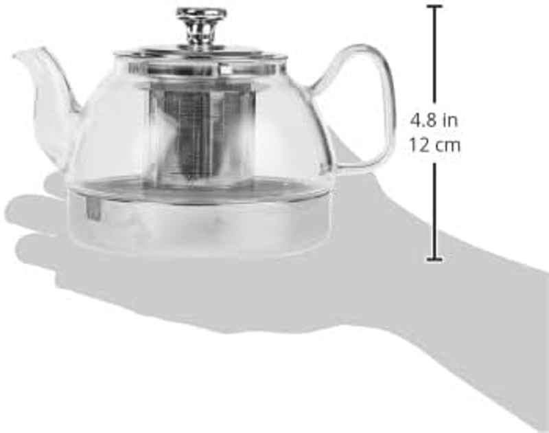 IBILI üveg teáskanna szűrővel indukciós 800 ml