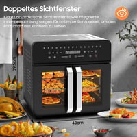 iceagle 23L Olajmentes Légfrissítő Kettős Zóna Francia Ajtó 2200W 15 Program 4