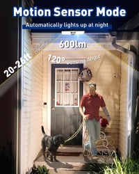 Lampă solară de grădină ICEKO KN cu senzor de mișcare și clips, 36 LED-uri, 3 moduri de iluminare, rezistentă la apă, pentru gard, streașină, garaj, camping, 2 bucăți 4