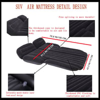Icelus Autós Felfújható Matrac SUV-hoz - 185x130x15 cm PVC Kemping Ágy Hátsó Ülésre, Elektromos Pumpával, Utazáshoz, Kempinghez 3