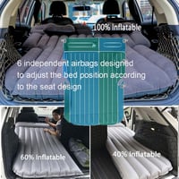 Icelus Autós Felfújható Matrac SUV-hoz - 185x130x15 cm PVC Kemping Ágy Hátsó Ülésre, Elektromos Pumpával, Utazáshoz, Kempinghez 4