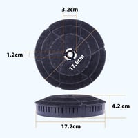 ICEPURE 2x Szénszűrő Elica CFC0140343 AEG Bauknecht Whirlpool Páraelszívóhoz 2