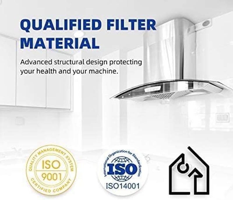 ICEPURE 2x Szénszűrő Elica CFC0140343 AEG Bauknecht Whirlpool Páraelszívóhoz