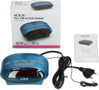 iCES ICR-210 Rádiós Ébresztőóra Kék, Dupla Riasztás és Alvásidőzítő Funkcióval - blue 9