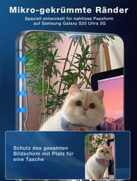 Ochranné tvrdené sklo ICESPRING na Samsung Galaxy S20 Ultra 5G, 2 ks, kompatibilné s čítačkou odtlačkov prstov, tvrdosť 9H 6