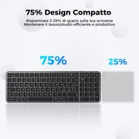 iClever Billentyűzet - Ergonomikus Vezeték Nélküli Billentyűzet 5
