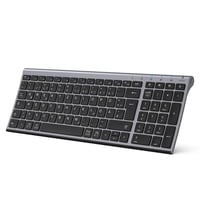 Bluetooth klávesnica iClever BK10, 3 kanály, nabíjateľná, QWERTZ – grafitová sivá 1