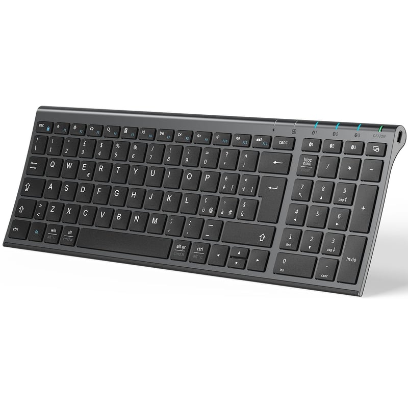 Bezdrôtová klávesnica iClever BK10 – Ergonomický dizajn