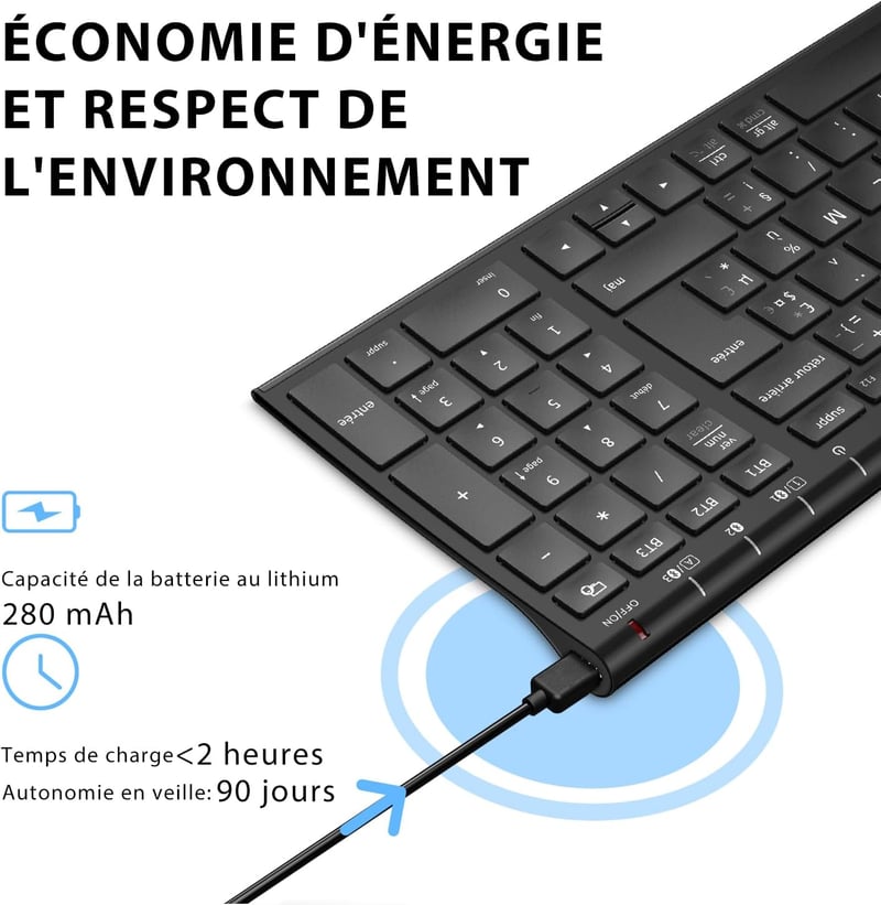 iClever BK10 Wireless Billentyűzet Magyar Kiosztás