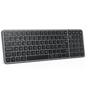 iClever BK20 Bluetooth tipkovnica - Kompaktna bežična numerička tipkovnica, povezivanje 3 uređaja, USB-C punjiva, za MacBook, iPad
