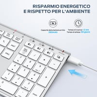iClever BK23 Bluetooth Billentyűzet Vezeték Nélküli 3 Csatorna Ultraslim 3