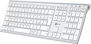 iClever BK23 Bluetooth Billentyűzet Vezeték Nélküli 3 Csatorna Ultraslim