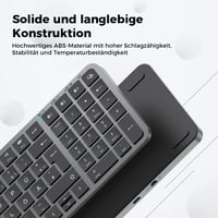 iClever Bluetooth Billentyűzet Mac/PC - Vezeték nélküli 3 eszköz kapcsoló QWERTZ 4