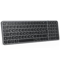 iClever Bluetooth klávesnica pre Mac/PC – bezdrôtová s prepínaním medzi 3 zariadeniami QWERTZ 1