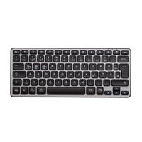 Bluetooth klávesnica iClever, bezdrôtová nemecká QWERTZ klávesnica, nabíjateľná, prepínanie medzi 3 zariadeniami, kompatibilná s MacBook Pro/Air, iMac 1