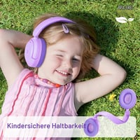 Detské Bluetooth 5.4 slúchadlá iClever BTH20 s potlačením hluku – 60 hodín prehrávania, nabíjanie cez Type-C, obmedzenie hlasitosti na 80 dB, kompatibilné s iPadom a tabletmi 5