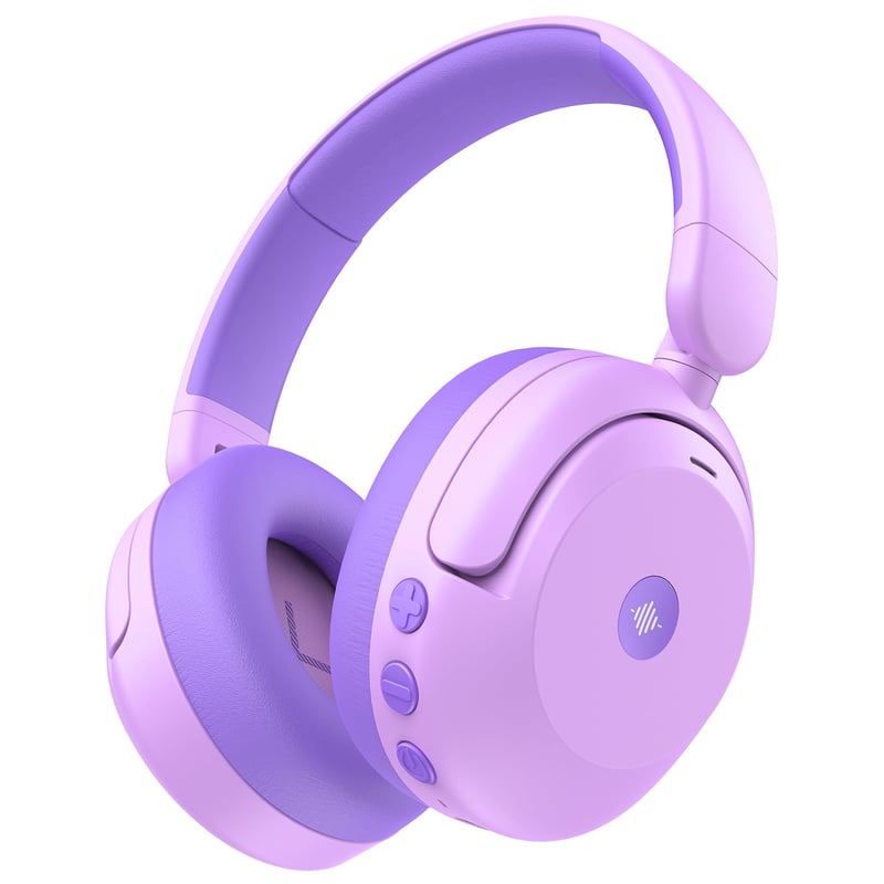 Detské Bluetooth 5.4 slúchadlá iClever BTH20 s potlačením hluku – 60 hodín prehrávania, nabíjanie cez Type-C, obmedzenie hlasitosti na 80 dB, kompatibilné s iPadom a tabletmi