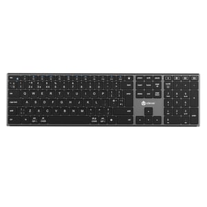 Tastatură Bluetooth iClever DK06, conexiune multi-device pentru 4 dispozitive, tastatură wireless full-size cu bloc numeric, reîncărcabilă prin USB-C, tastare silențioasă, pentru Mac, Windows, laptop.