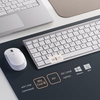 iClever Ezüst-Fehér Vezeték Nélküli Billentyűzet és Egér Szett - Argento e Bianco 2