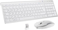 iClever GK03 2.4G Wireless Slim Fehér Billentyűzet 1