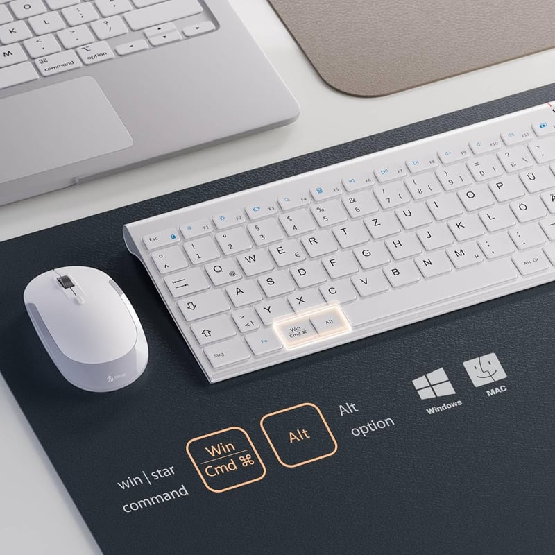 iClever GK03 2.4G Wireless Slim Fehér Billentyűzet