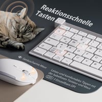 iClever GK03 Vékony Vezeték Nélküli Billentyűzet, Ezüst Alumínium Kivitel, 2.4G Technológia, 10m Hatótáv, Windows/Mac/iOS Kompatibilis - silver 6