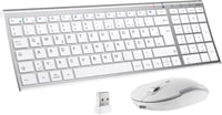 iClever GK03 Vékony Vezeték Nélküli Billentyűzet, Ezüst Alumínium Kivitel, 2.4G Technológia, 10m Hatótáv, Windows/Mac/iOS Kompatibilis - silver 1