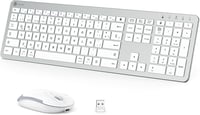 iClever GK08 Wireless Billentyűzet és Egér Szett - USB-C Töltős Ergonomikus Csend Teljes Méret 1