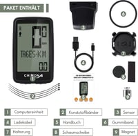 ICOCOPRO Kerékpár Számláló USB Töltős Vezeték Nélküli Vízálló Sebességmérő LCD Kijelzővel 6