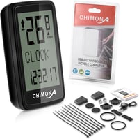 ICOCOPRO Kerékpár Számláló USB Töltős Vezeték Nélküli Vízálló Sebességmérő LCD Kijelzővel 1