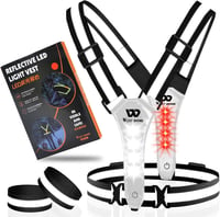 ICOCOPRO LED Reflexiós Futó- és Kerékpáros Mellény USB Töltéssel 1