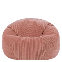 Sedací vak Icon Kingston Cord s výplňou – ružový, pohodlný látkový vak do obývačky 5