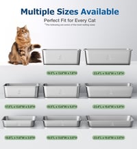 ICOYEA Rozsdamentes Acél Macskatoalett Nagy és Kicsi Macskáknak 4
