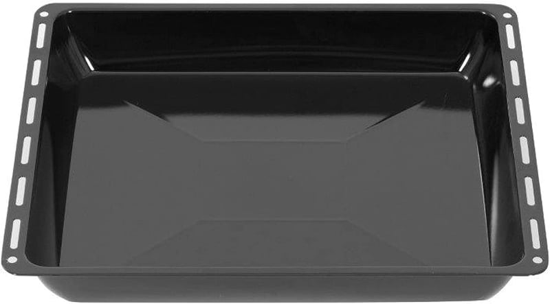 ICQN Hlboký plech na pečenie 46,5 × 37 × 6 cm, smaltovaný plech na zachytávanie tuku, kompatibilný s rúrami Siemens, Bosch, Beko, Constructa, Neff a Amica