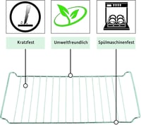 ICQN Sütőtepsi szett 445x375mm Whirlpool Ignis Bauknecht kompatibilis rács - 445 x 35 with grid set 4