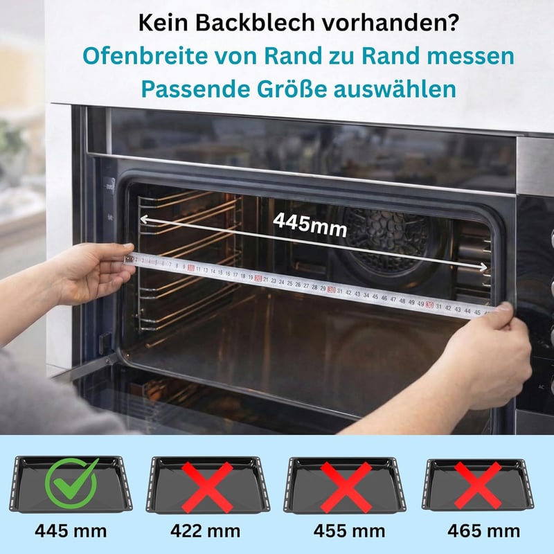 ICQN Sütőtepsi szett 445x375mm Whirlpool Ignis Bauknecht kompatibilis rács - 445 x 35 with grid set