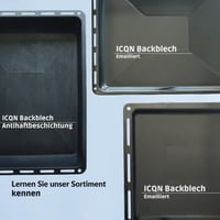 Smaltovaný plech na pečenie ICQN 465 × 375 × 30 mm, kompatibilný so značkami Siemens, Bosch, Beko, Constructa, Neff a Amica 7