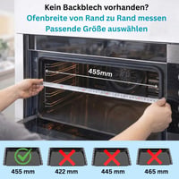 Set 2 tăvi de copt emailate ICQN, 455x375x30 mm, compatibile cu cuptoarele Bosch, Siemens, Constructa și Neff 4