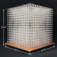 iCubeSmart 3D16MINI LED Kocka Világító Elektronikai Készlet - 16x16x16 LED Fénykocka, Oktató Játék Gyerekeknek, Programozható Elektronikai T 3
