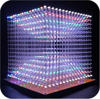 iCubeSmart 3D16MINI LED Kocka Világító Elektronikai Készlet - 16x16x16 LED Fénykocka, Oktató Játék Gyerekeknek, Programozható Elektronikai T 1