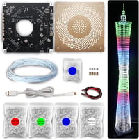iCubeSmart LED Kocka Modell DIY Elektronikai Készlet, 64 LED Körrel, 1 Méter Magas 1