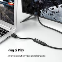 Adaptér ICZI DisplayPort na HDMI 4K – DP konektor (samec) na HDMI konektor (samica), pozlátený, pre TV, monitor a projektor 4