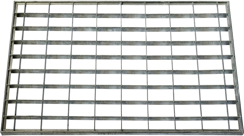 ID Mat 4060_L Rohožka z pozinkovanej ocele 60x40x2 cm sivá vstupná rohož